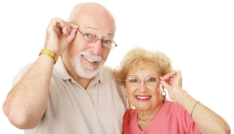 Couple Wearing Glasses